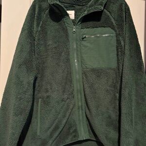 Goodfellow & Co Dark Green Fleece Jacket